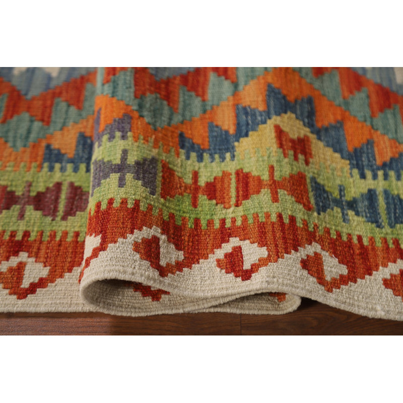 Reversible Wool Kilim Oriental Rug 4x6
