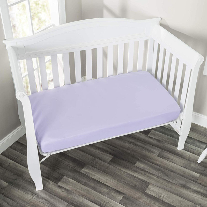 2-Pack Fitted Crib Sheets, 100% Soft Breathable Microfiber Baby Sheet, Fits Standard Size Crib Mattress Nursery Sheet Nursery Sheet