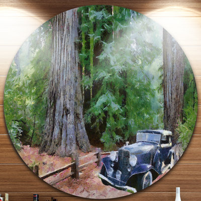 " Vintage Car In Forest "