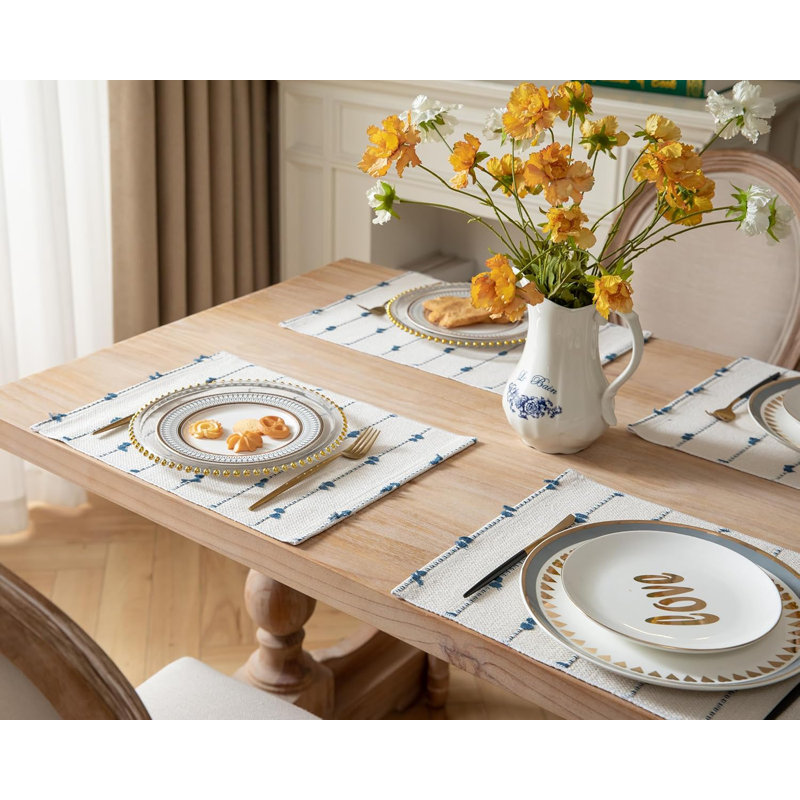 Boho Placemats Set for Dining Table