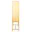Armoire en bois tissé avec portes et tiroirs