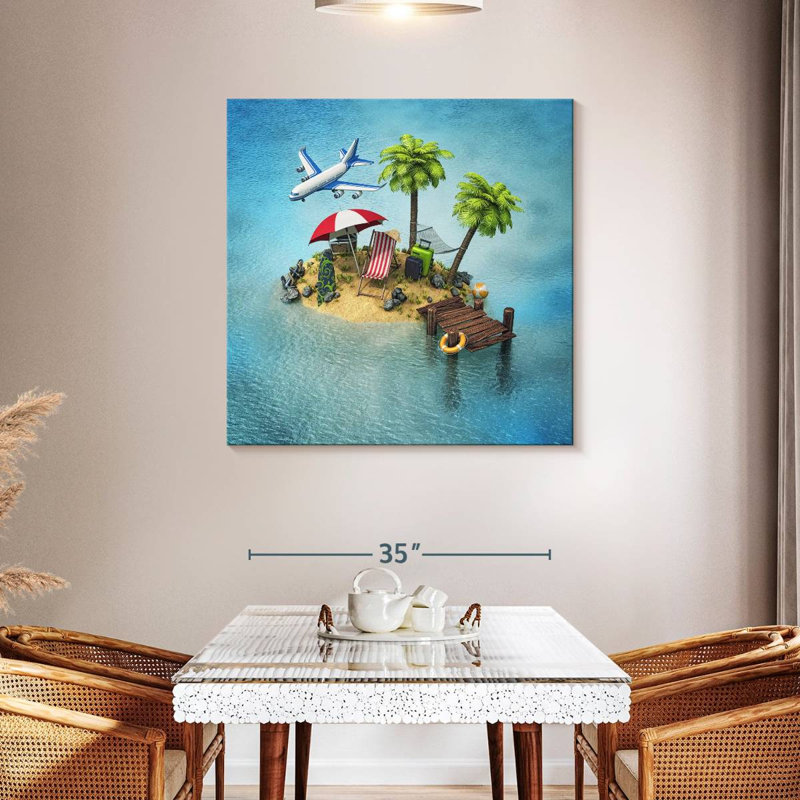 Gillard Vacation Island, 39" H x 39" W