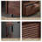 64.96"Household solid wood movable floor-standing dressing mirror