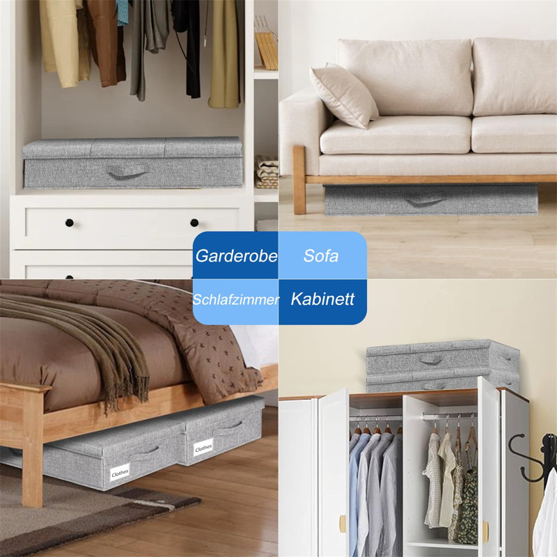 Ebern Designs Fabric Underbed Storage