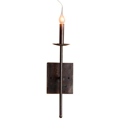 Minimalist Steel Candle Wall Light