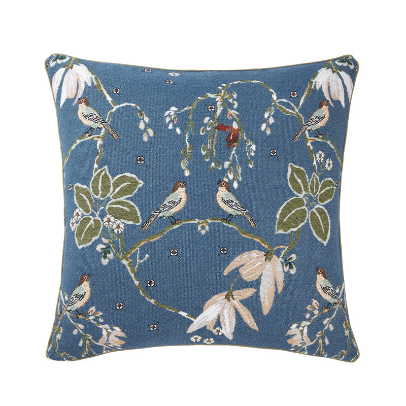 Rameau Pillow Cover & Insert, Outremer
