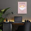  Art mural en verre acrylique «Latte» par Arctic Frame, 12 po x 16 po