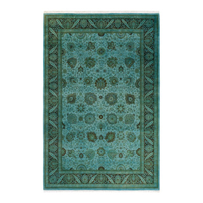 Fine Vibrance One-of-a-Kind 6' 0" X 9' 2" Hand Knotted Area Rug