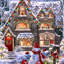 Décoration de porte de Noël maison de Noël par D. Gelsinger