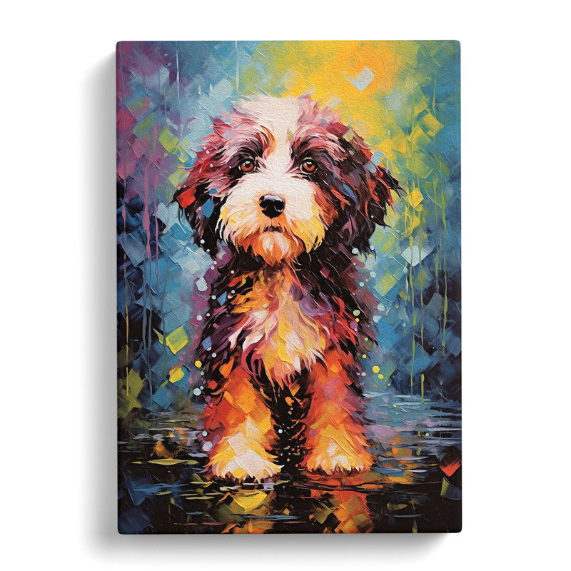 Cockapoo Impressionism - Print, 76cm H x 50cm W x 3cm D