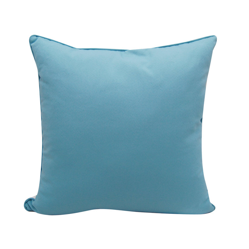 22" Coastal Blue Heron Embroidered Outdoor Pillow