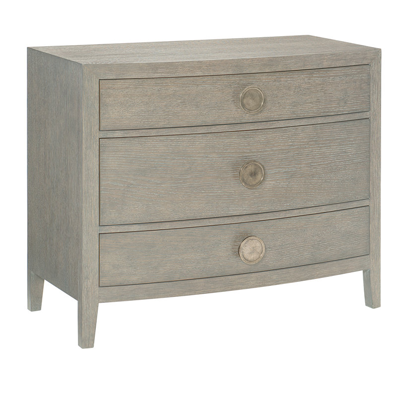 Linea 38'' W Nightstand, Linea - Cerused Greige Finish