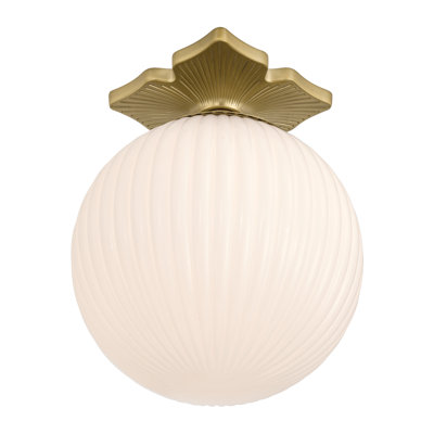 Altimari 10'' Aged Brass Semi Flush Mount