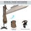 Parasol de patio extérieur avec base-981889709-981889708