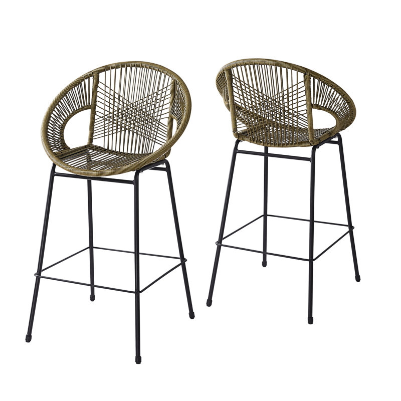 Faux pour patio extérieur, fabrication en PE, confort ergonomique, motif tissé complexe, cadre, caisses à usages multiples convenables pour le jardin et l'extérieur, fabriqué en PE, design, élégant