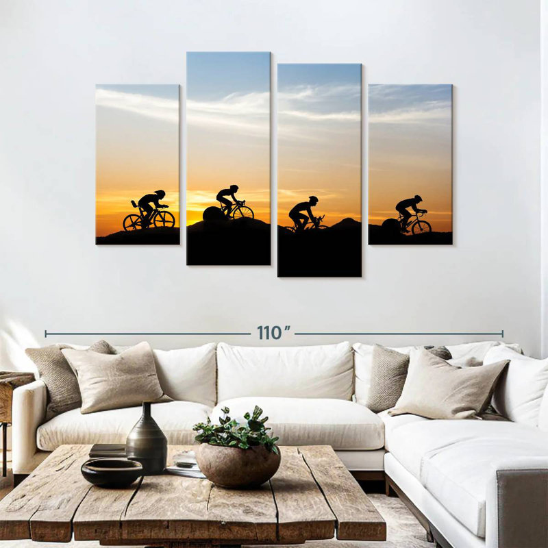 Mountain cyclists Sireci, H 54 po x l 84 po