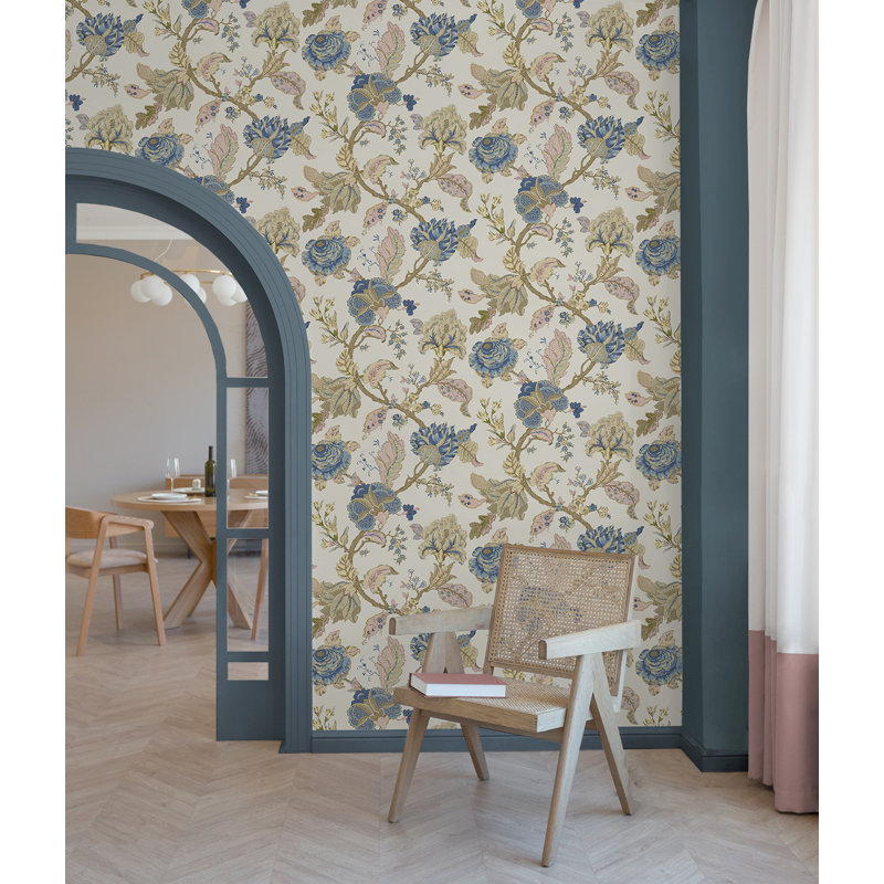 Adaria 5.48m x 52.07cm Satin Peel & Stick Wallpaper Roll