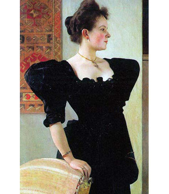 Portrait de Marie Breunig par Gustav Klimt - reproduction d'art