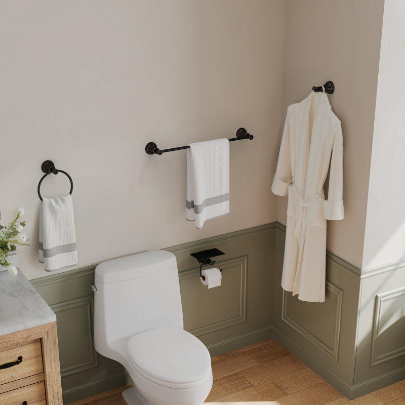 4-Piece Bathroom Hardware Set, Oil Rubbed Bronze