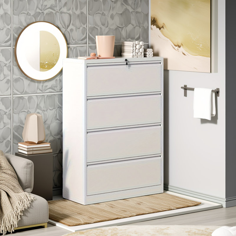 Of Course. Here Is The Product Information For The 4-drawer Lateral File Cabinet, Optimized For An E-commerce Platform Like Wayfair.