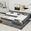 Lit de jour double rembourré double-373855009