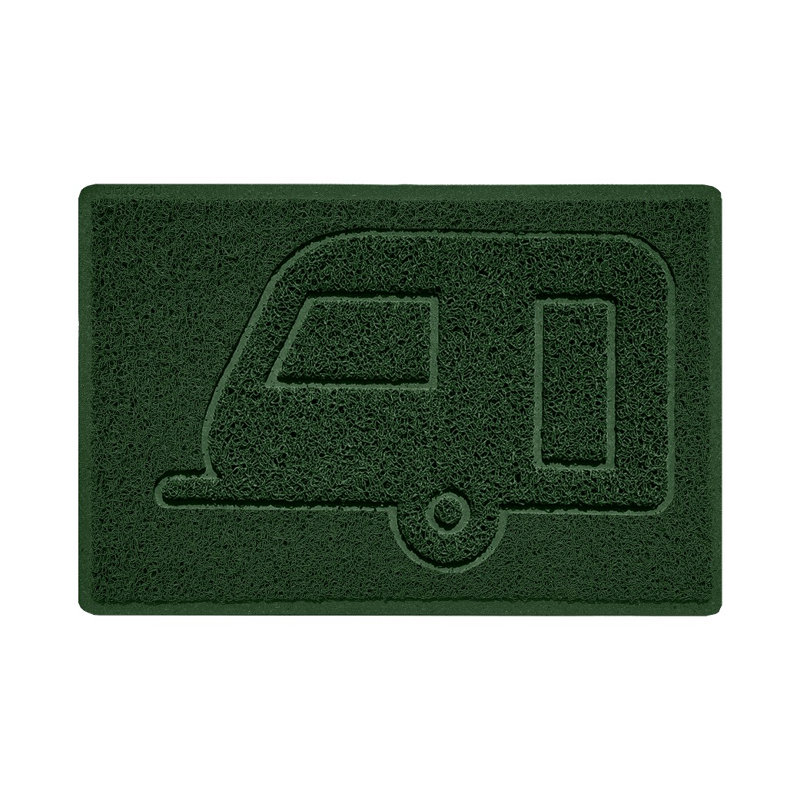 Non-Slip No Pattern Doormat, Grey, 40cm W x 60cm L