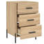 Mevsud 40cm W Iron Bedside Table-891892882