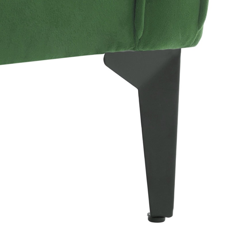 1 Seater Linen Sofa, Green