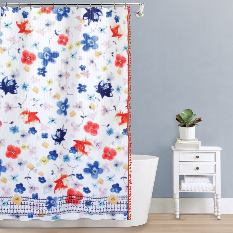 Rideau de douche simple en tissu Karam