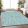 Premium Machine Washable Prisco Teal Rug