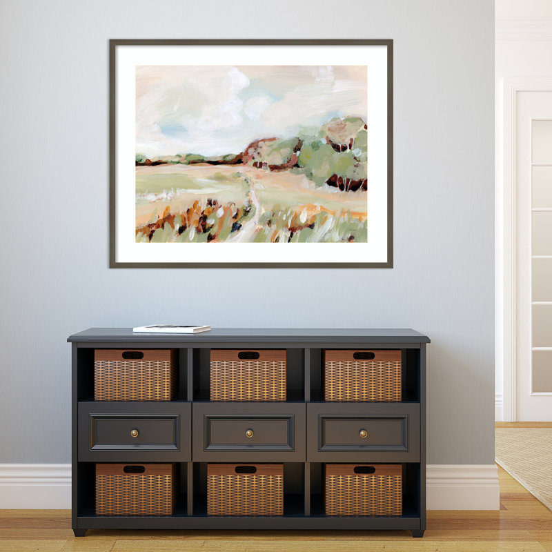 Chanda Autumn Breeze Framed on Paper by Katrina Pete Print, Gray, 33" H x 41" W x 1" D