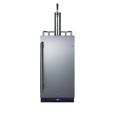 Summit Appliance 2.9 cu. ft. Single Tap Mini Keg and Sixth Barrel Built-In Kegerator with Door Lock and Adjustable Temperature for Commercial Use