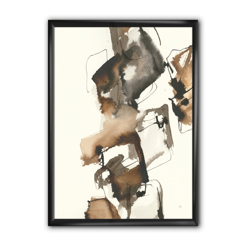 « gold glam squares ii », reproduction d’image sur toile, Cadre noir, H 20 po x l 12 po x P 1po