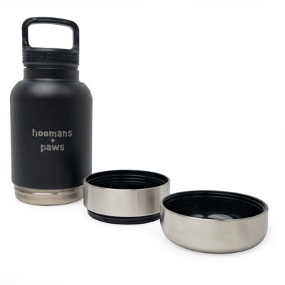 Hoomans + Paws 3-in-1 Travel Water Bottle