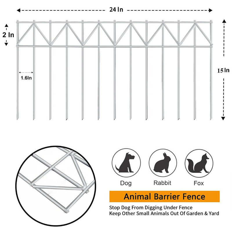 Enclos pour animaux Barrier, H 15 po x l 24 po, Argent