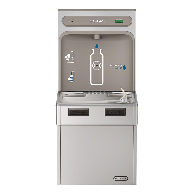 Station de remplissage murale pour bouteilles, Acier inoxydable