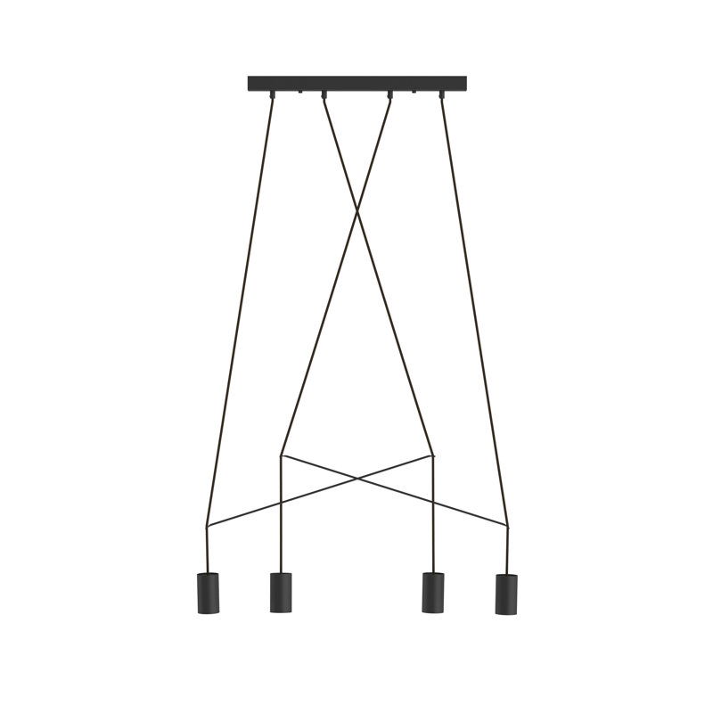 Goodner 4 - Light Kitchen Island Chandelier, Black
