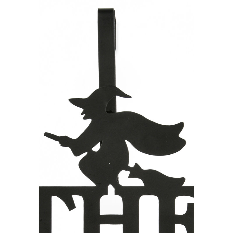 Porte-couronne The Holiday Aisle® 18 "Halloween" The Witch Is In "
