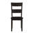 2Pcs Distressed Walnut Back Chairs - Rectangular Transitional Dining Room Chairs, Solid , Rustic Warm Finish, Sleek Tapered Legs Rectangular, Transitional, Wood,
