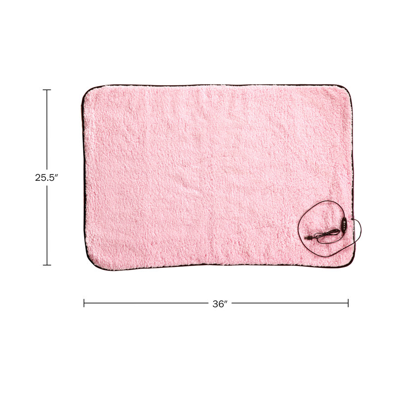 Ensemble de 2 couvertures chauffantes Stalwart, Rose
