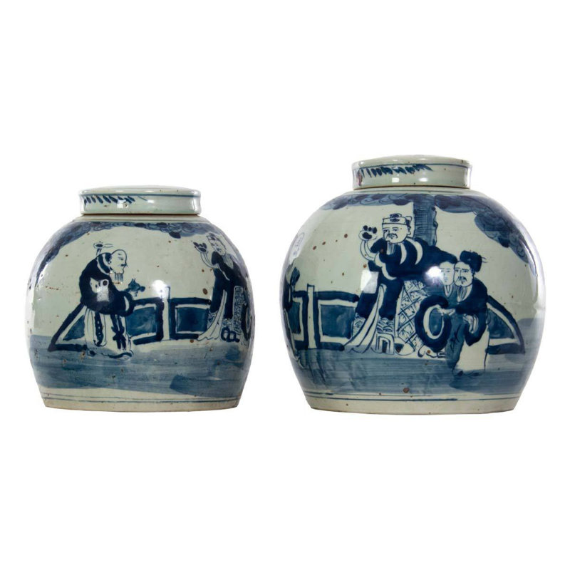 Handmade Ceramic / Porcelain Jar, 12" H x 12" W x 12" D
