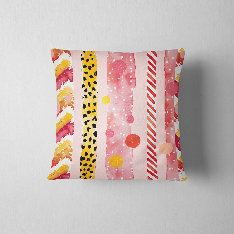 Housse de coussin Collage, H 18 po x l 18 po