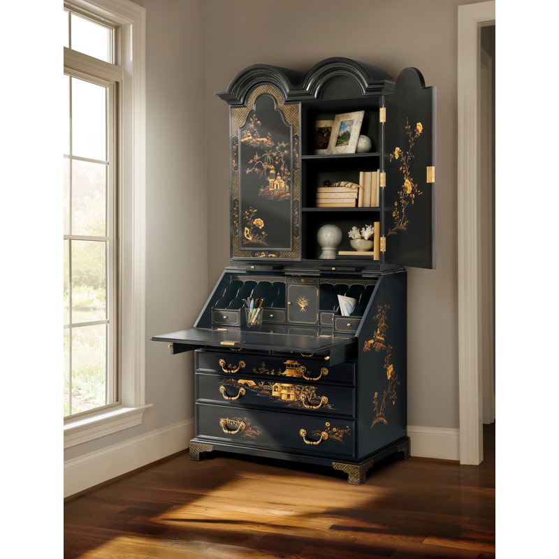 Brushwork Solid Wood Secretary Desk