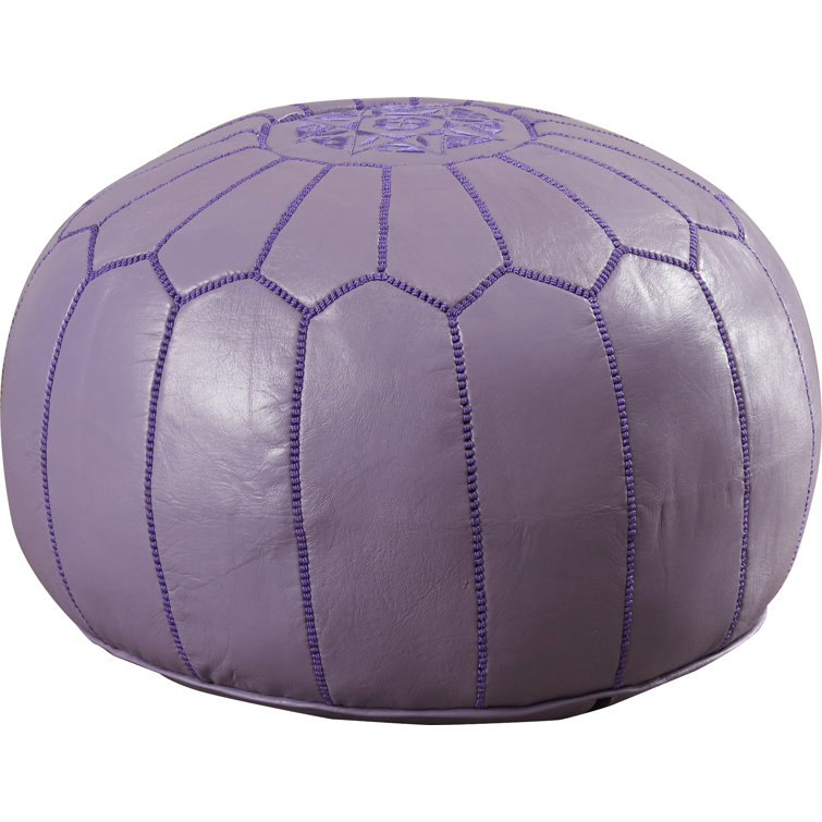 Cherise Moroccan Leather Pouf