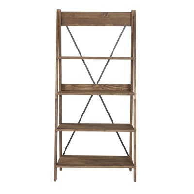 Roanoke Solid Wood Ladder Bookshelf