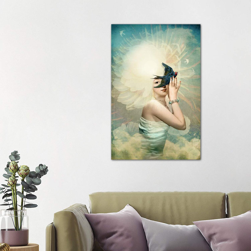 «The Sun» par Catrin Welz-Stein, H 40 po x l 26 po x P 1,5 po, Toile tendue