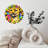 Colorful Cheetah Wall Clock Home Decor Design