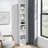 8-Tier Media Tower Rack, Cd Dvd Slim Storage Cabinet With Adjustable Shelves, Tall Narrow Bookcase Display Bookshelf For Home Office,Multi-Functional Double-Decker Bookcase-1678377230
