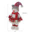Bonhomme de neige avec jupe en peluche