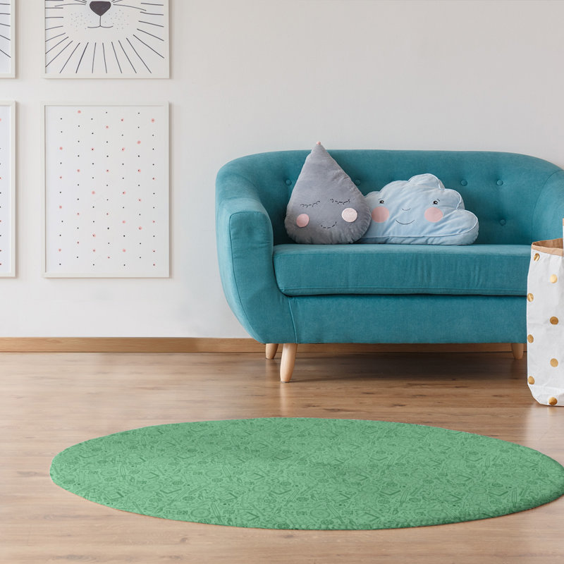 Tapis de zone verte reg patterns, Rond 5 pi